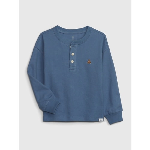 Toddler Henley T-Shirt in bainbridge blue, size: 12-18 M
