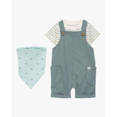 Baby 3-Piece Striped Shortall Set - Carter's | Carter's