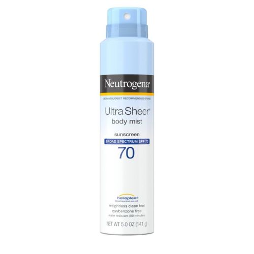 Neutrogena Ultra Sheer Sunscreen Spray, Spf 70, 5oz