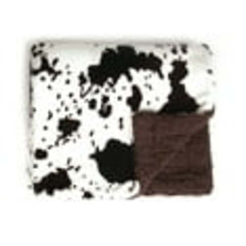 Tadpoles Double Layer Baby Blanket 30"x 40", 100% Super Soft Plush Polyester Microfiber, Ideal as a Swaddle Blanker, Stroller Cover, Crib Blanket, Baby Shower, Sherpa Cowhide Print