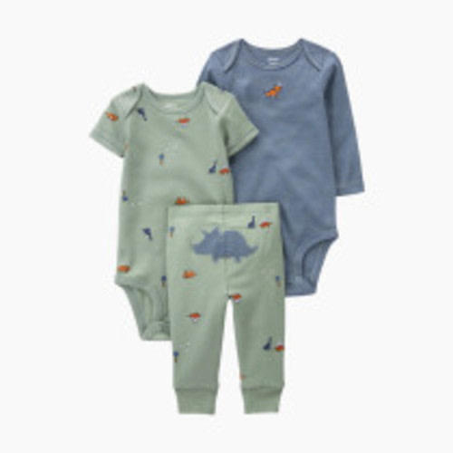 Carter's 3-Piece Dinosaur Little Character Set - Green, 6 M