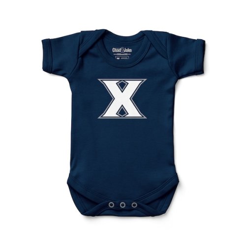 Xavier Musketeers Chad & Jake Newborn & Infant Logo Bodysuit - Navy