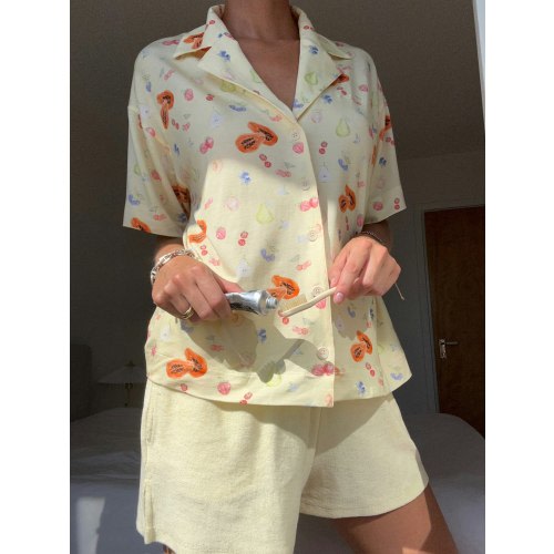 Go Slow Short Sleeve Top Fruit - Fruit | Djerf Avenue