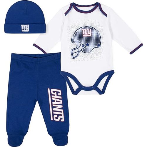 Gerber Unisex Baby NFL Team Footed Pant and Bodysuit Gift Set - 6-9 Months - Team Color