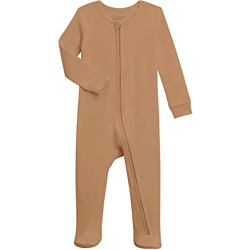 Colored Organics Baby Organic Cotton Peyton Zip Up Footed Sleeper