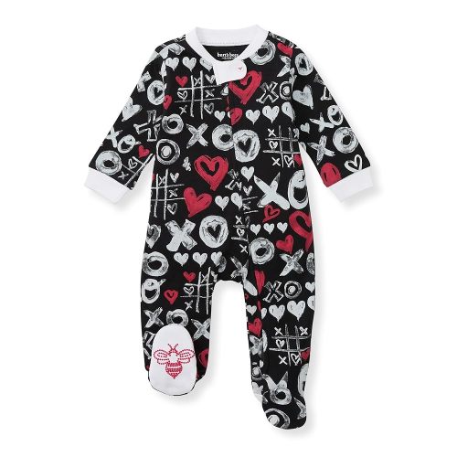 Burt's Bees Baby Boys' Organic Cotton Loose Fit Sleep and Play One-Piece Zip Front Footed Pajamas