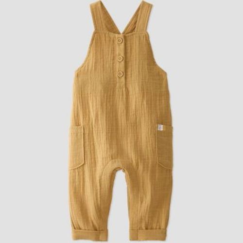 Little Planet By Carter's Organic Baby Ochre Gauze Jumpsuit - Yellow Newborn