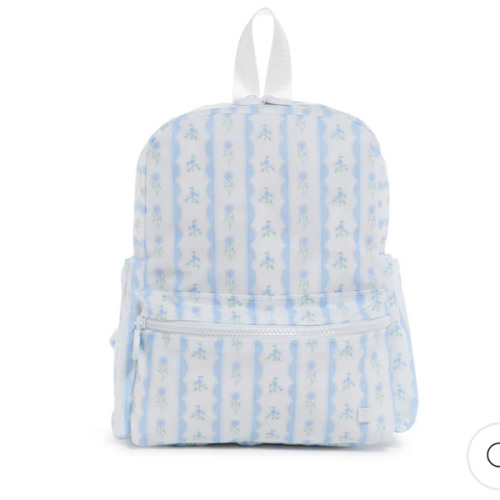 Mini Backpack - Mini Backer - Ribbon Floral Blue