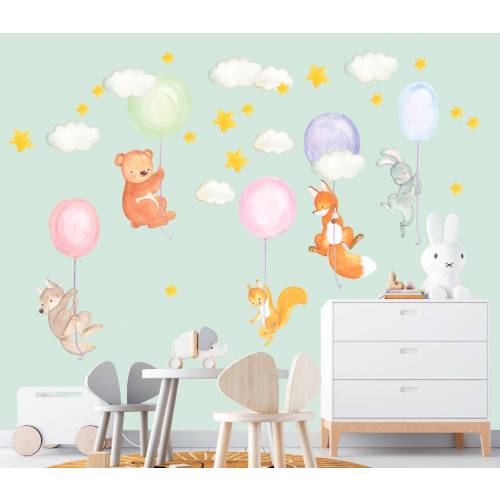 Woodland Animals Nursery Wall Decals