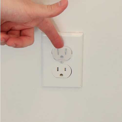 Outlet Plug Covers (32 pack) Clear Child Proof Electrical Protector Safety Caps - Jool Baby