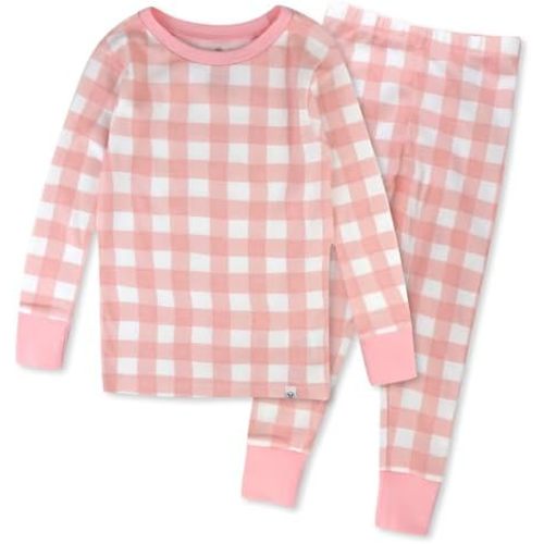 HonestBaby Multipack 2-Piece Pajamas Sleepwear Pjs 100% Organic Cotton for Infant Baby and Toddler Girls