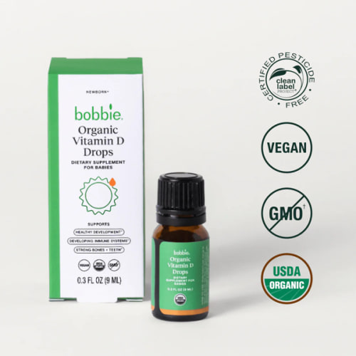 Bobbie Organic Vitamin D Drops