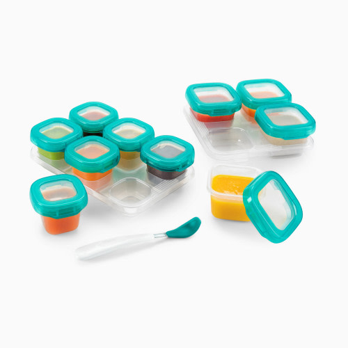 Baby Blocks 12-Piece Freezer Storage Container Set - Teal