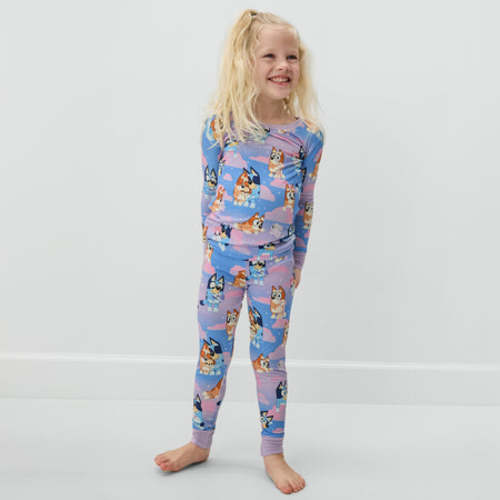 Bluey Purple Sleepytime Two-Piece Long Sleeve & Pants Pajama Set