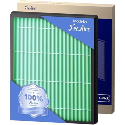 FreAire Genuine FreAire HAP607 Air Purifier Replacement Filter, 3-in-1 H13 True High-Efficiency Activated Carbon Filter, Pet Care Filter 1-pack, Green, Official, HAP607