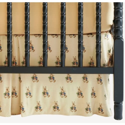 box pleat crib skirt | peter rabbit | bamboo