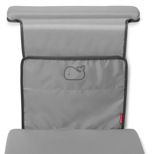 Skip Hop Baby Bath All-in-One Elbow Saver and Kneeler, Moby, Grey