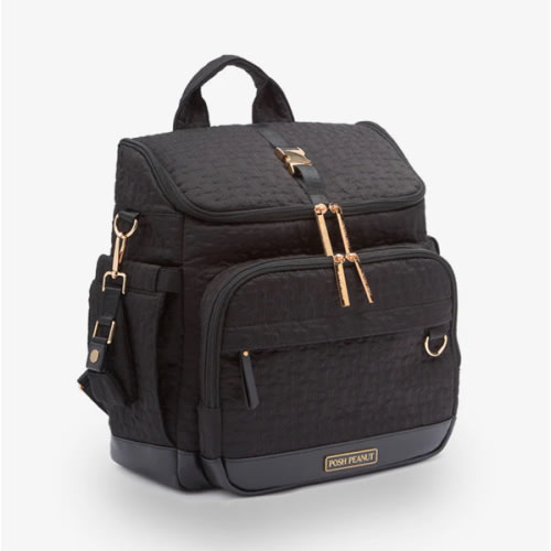 Quilted Black Diaper Bag | Posh Quilted