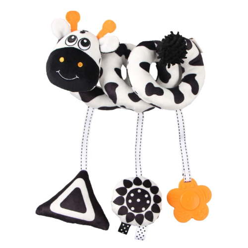 YAYUBA Baby Bed Rattle Hanging Animal Toy Spiral Activity Mobile for Child Development Nursery