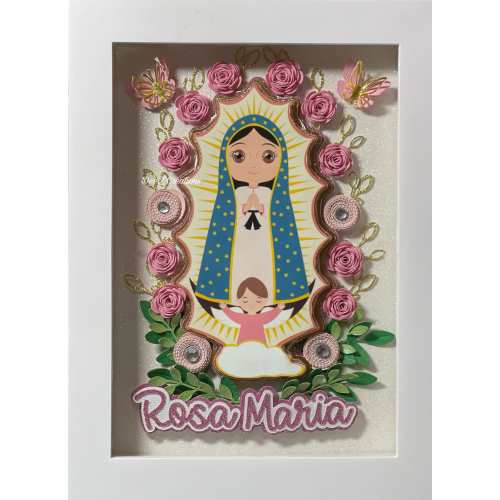 Children's Our Lady of Guadalupe Shadow Box// Virgen de Guadalupe para niños