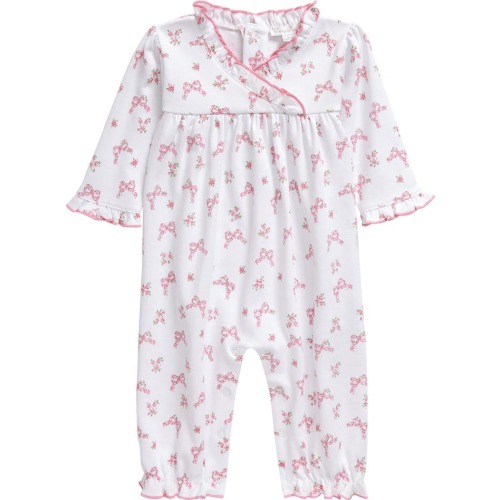 Baby Ruffle Pima Cotton Romper, Pink