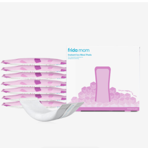 Frida Mom 2-in-1 Postpartum Pads, Absorbent Perineal Ice Maxi Pads, Instant Cold Therapy Packs and Maternity Pad in One