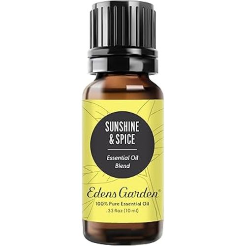 Edens Garden Sunshine Spice Essential Oil Blend- 100% Pure Premium Grade, Undiluted, Natural, Therapeutic, Aromatherapy, The Best for Diffusing, Candle, Laundry, Humidifiers 10 ml (.33 fl oz)