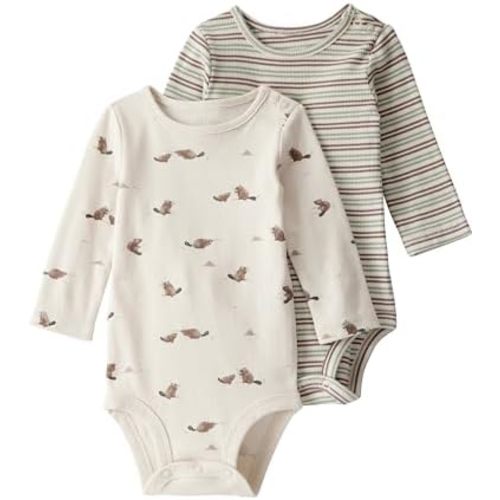 little planet by carter's unisex-baby 2-pack Long Sleeve Bodysuits Made With Organic Cotton