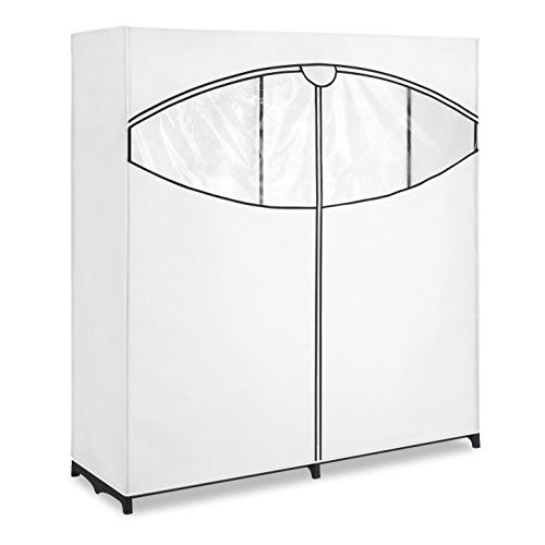 Whitmor Extra-Wide Clothes Closet, 60” with, White Cover