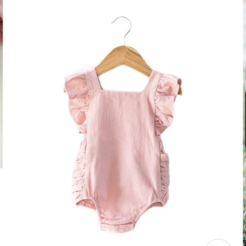Evelyn Romper in Blush Pink | Reverie Threads