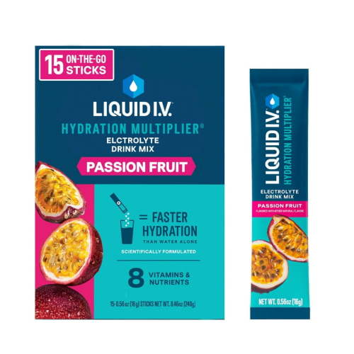 Liquid I.V.® Passion Fruit Hydration Multiplier® Powdered Electrolyte Drink Mix, 15 Count Packets