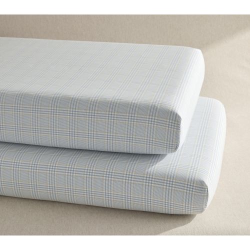 Bria Hammel Plaid Organic Crib Fitted Sheet
