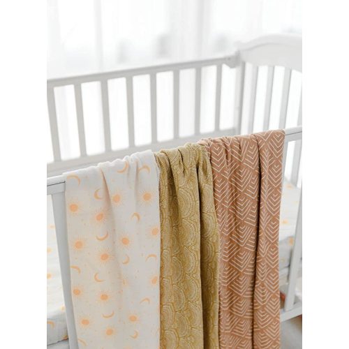 Little Jump 3 Pack Muslin Swaddle Blankets