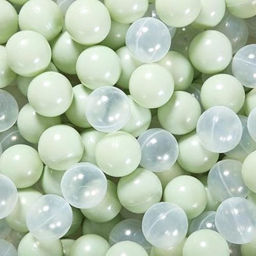 Soft Play Ball Pit Balls - Crush Proof Plastic Balls for Ball Pit Pack of 100pcs Set for Toddlers Ball Pool Playtent Tunnels with Reusable Storage Bag - 2.16 Inch