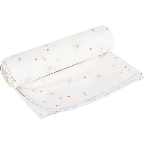 Under the Nile Organic Cotton Receiving Blanket, Shadow Floral. 34" x 34"