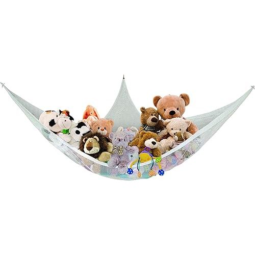 Dreambaby Jumbo Toy Storage Corner Hammock Net Organizer - 6 ft Long - Holds up to 30lbs Maximum Weight - Model L693
