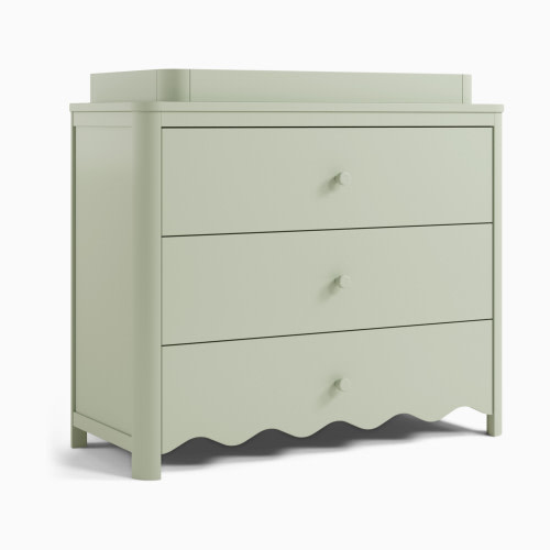 Storkcraft Casablanca 3 Drawer Chest with Removable Changing Table Topper - Sage