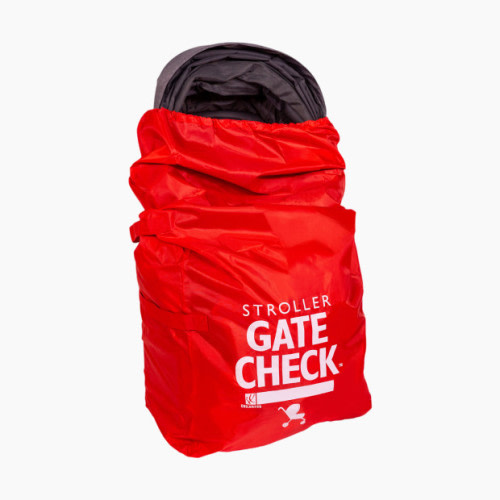 Gate Check Travel Bag for Single & Double Strollers - Red