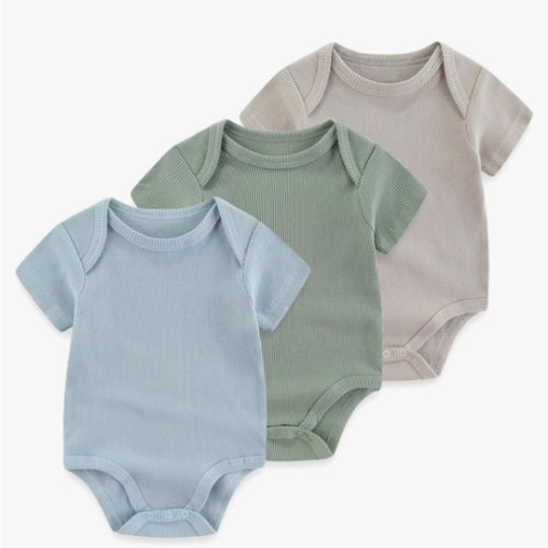 Baby Bodysuit Boy Girl Clothes Soft Newborn Infant Outfit Short Sleeve Romper