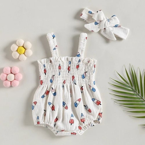 Bomb Pop Onesie and Bow – The Ollie Bee