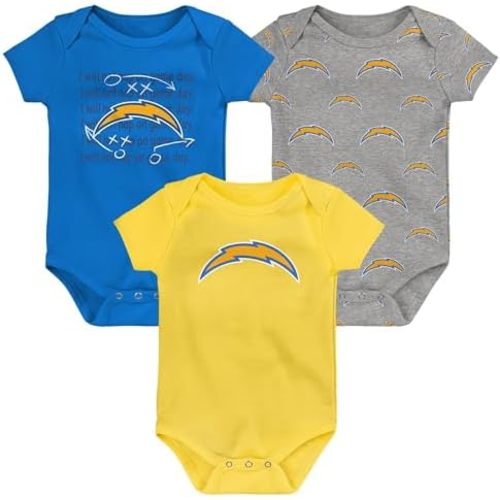 Outerstuff Newborn & Infant NFL Team Starter 3-Pack Bodysuit Set
