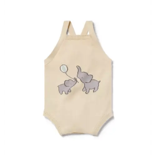 Baby Elephant Sweater Romper