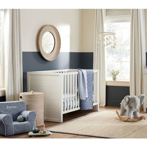 Quinn White Washed Hamper