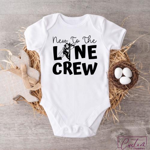 Lineman Baby Onesie, Daddy’s Little Lineman, Newborn Coming Home Outfit, Father's Day Gift for Lineman Dad, Baby Shower Gift
