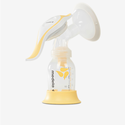 Medela Manual breast pump with Flex Shields Harmony Single Hand for More Comfort and Expressing More Milk