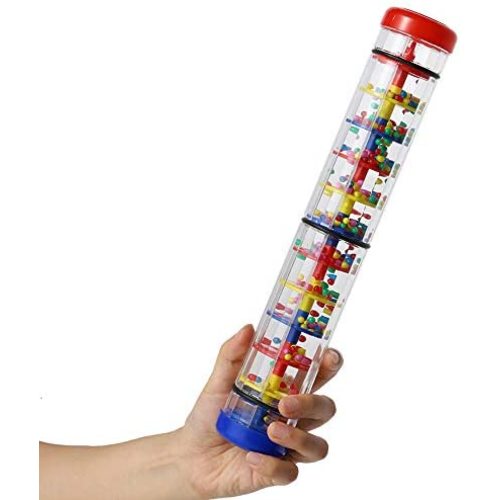 Rainmaker 12 inch Rain stick for babies Rattle Tube Rain Stick Shaker Music Sensory Auditory Instrument Toy For baby child girl (12 inch)