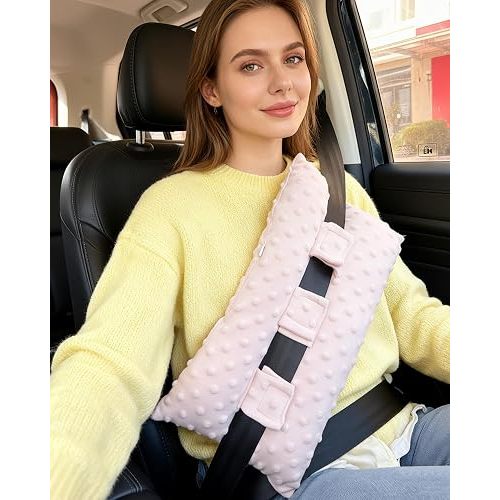 Seat Belt Pillow for C Section Recovery, Pink
