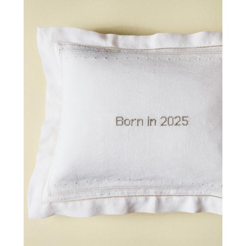 CHILDREN'S "BORN IN 2025” THROW PILLOW COVER
