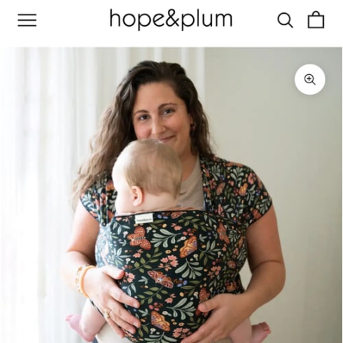 Night Garden Baby Wrap Carrier | hope&plum Baby Carriers