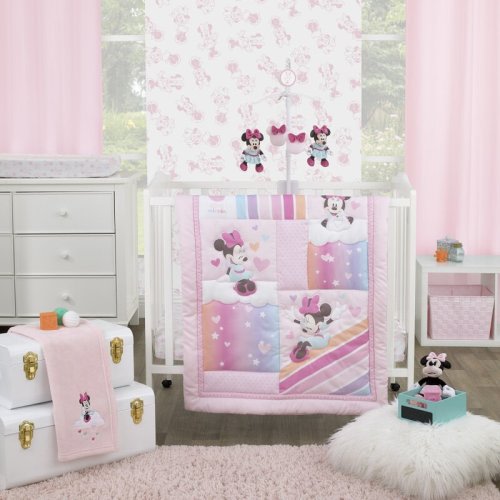 Disney NoJo Disney Minnie Mouse Be Happy 3 Piece Crib Bedding Set & Reviews | Wayfair